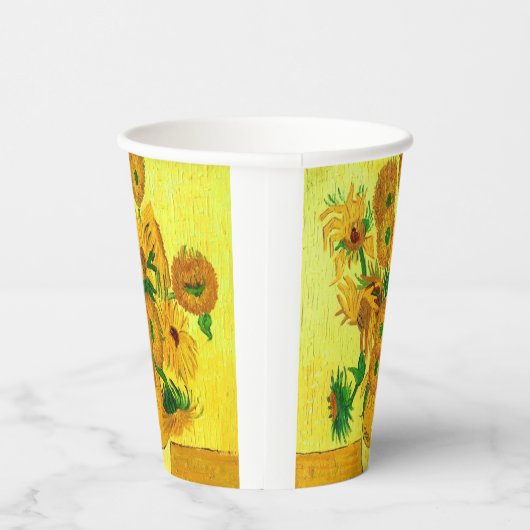 Van Gogh Sunflower Papieren Bekers (Rechts)