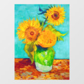 Van Gogh Sunflower Raamsticker (Vel)