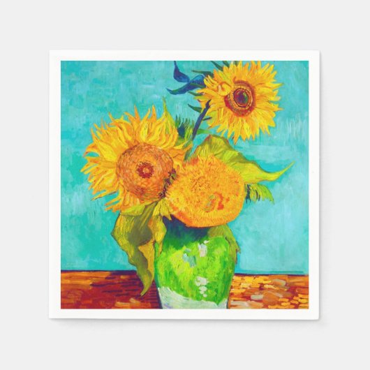 Van Gogh Sunflower Servet (Voorkant)