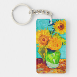 Van Gogh Sunflower Sleutelhanger