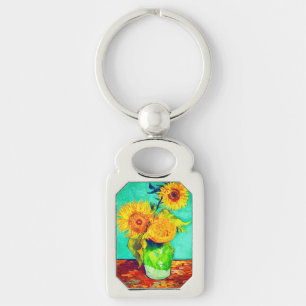 Van Gogh Sunflower Sleutelhanger