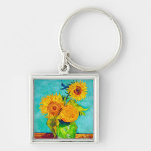 Van Gogh Sunflower Sleutelhanger
