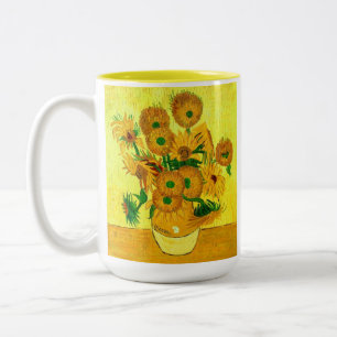 Van Gogh Sunflower Tweekleurige Koffiemok