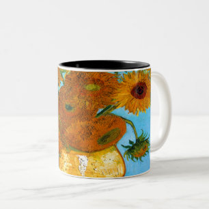 Van Gogh Sunflower Tweekleurige Koffiemok