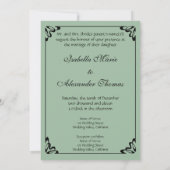 Van Gogh Sunflower Wedding Invitation Kaart (Achterkant)