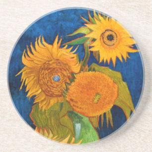 Van Gogh Sunflower Zandsteen Onderzetter