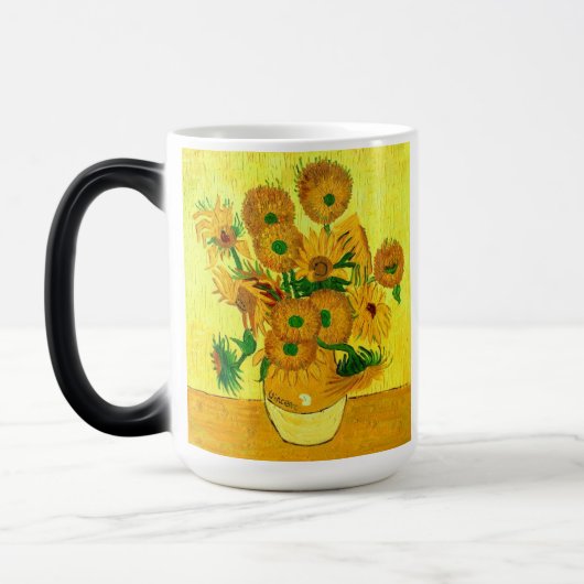 Van Gogh Sunflowers Magische Mok (Links)