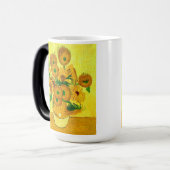 Van Gogh Sunflowers Magische Mok (Voorkant links)