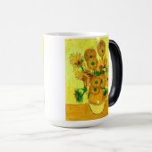 Van Gogh Sunflowers Magische Mok (Voorkant rechts)