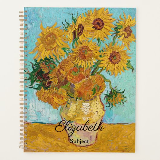 Van Gogh Sunflowers Yellow Flowers Floral (Devant)