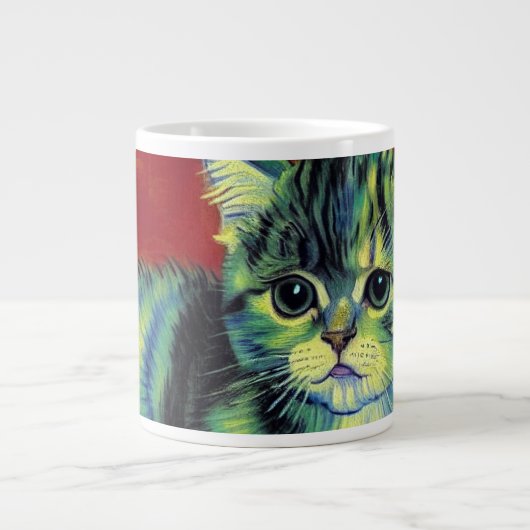 Van Gogh Tabby Cat Extra Grote Beker (Voorkant)