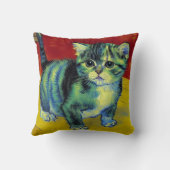 Van Gogh Tabby Cat Kussen (Achterkant)