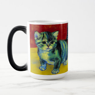 Van Gogh Tabby Cat Magische Mok