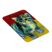 Van Gogh Tabby Cat Magneet (Rechterzijde)