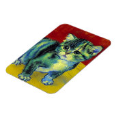 Van Gogh Tabby Cat Magneet (Linkerzijde)