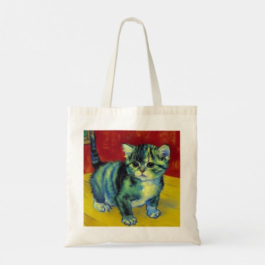 Van Gogh Tabby Cat Tote Bag (Achterkant)