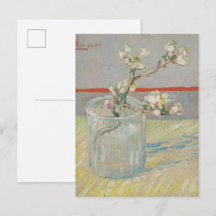van Gogh - tak bloeiende amandel in een glas Briefkaart