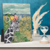 Van Gogh Tarweveld en Giraffe tafelblad Fotoplaat (Zijkant)