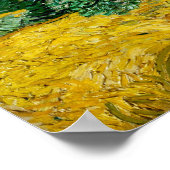 Van Gogh Tarweveld met cipressen  Poster (Hoek)