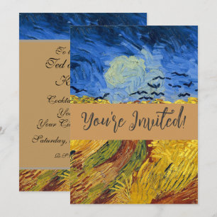 Van Gogh Tarweveld met Kraaien Postimpressionisme Kaart