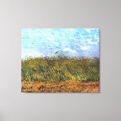 Van Gogh: Tarweveld met papavers en Lark Canvas Afdruk (Voorkant)