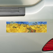 Van Gogh Tarwevelden Bekende Impressionisme Bumpersticker (Op auto)