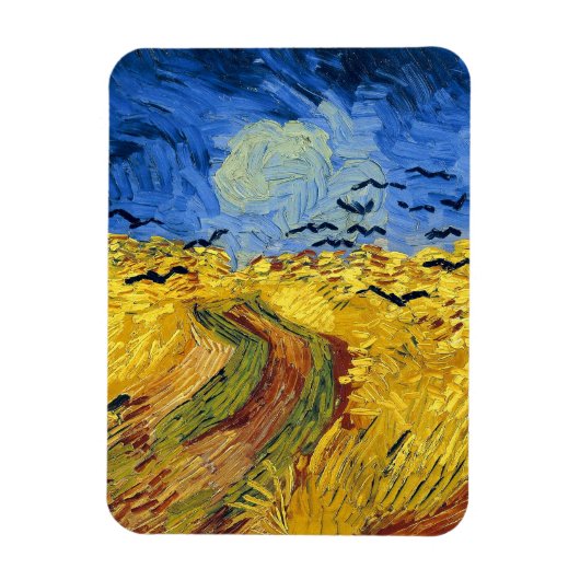 Van Gogh Tarwevelden Bekende Impressionisme Magneet (Verticaal)