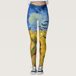 Van Gogh Tarwevelden impressionistisch schilderij Leggings