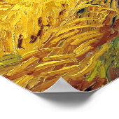 Van Gogh Tarwevelden impressionistisch schilderij Poster (Hoek)