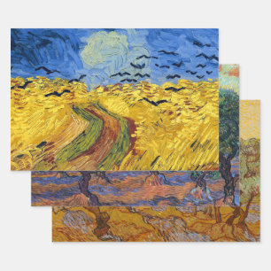 Van Gogh Tarwevelden impressionistische Schilderij Inpakpapier Vel