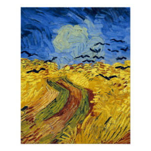 Van Gogh Tarwevelden impressionistische Schilderij Perfect Poster
