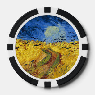 Van Gogh Tarwevelden impressionistische Schilderij Poker Chips