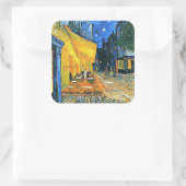 Van Gogh - terras bij het café Vierkante Sticker (Tas)