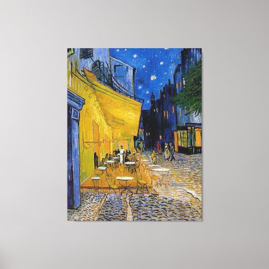 Van Gogh - The Cafe Terrace Canvas Afdruk (Voorkant)