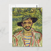 Van Gogh - The Gardener (alias Young Peasant) Briefkaart (Voorkant / Achterkant)