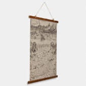 Van Gogh The Harvest Sketches Famous Old Art Wood Hangend Wandkleed (Gebogen)