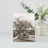 van Gogh The Parsonage Garden at Nuenen in Winter Briefkaart (Staand voorkant)