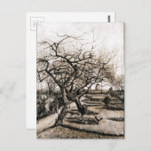 van Gogh The Parsonage Garden at Nuenen in Winter Briefkaart (Voorkant / Achterkant)