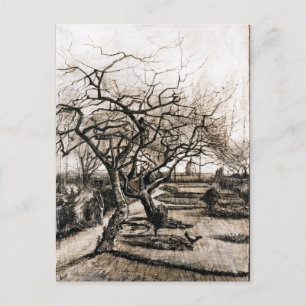 van Gogh The Parsonage Garden at Nuenen in Winter Briefkaart