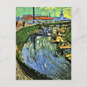 Van Gogh - The Roubine du Roi Canal w/Washerwomen Briefkaart