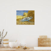 Van Gogh - The Siesta (na Millet) Poster (Keuken)