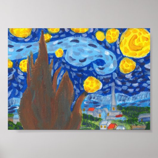 Van Gogh, The Starry Night Print, Value, Poster (Voorkant)