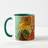 Van Gogh - Tournesols 12 Mug à café à deux tons (Gauche)