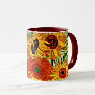 Van Gogh - Tournesols 12 Mug à café à deux tons