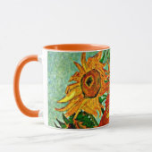 Van Gogh - Tournesols 12 Mug Café Deux Tons (Gauche)