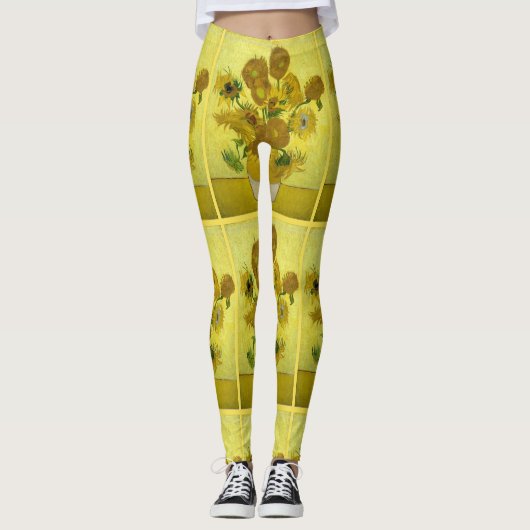 Van Gogh Tournesols Leggings (Devant)
