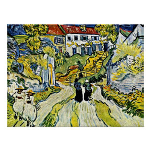 Van Gogh - Trap bij Auvers,  Perfect Poster