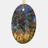 Van Gogh Trees in de tuin, Saint Paul Hospital Keramisch Ornament (Links)