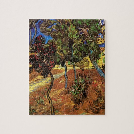 Van Gogh Trees in de tuin, Saint Paul Hospital Legpuzzel (Verticaal)