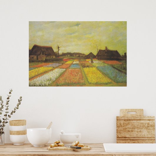 Van Gogh Tulip Fields Afbeelding Print (Keuken)